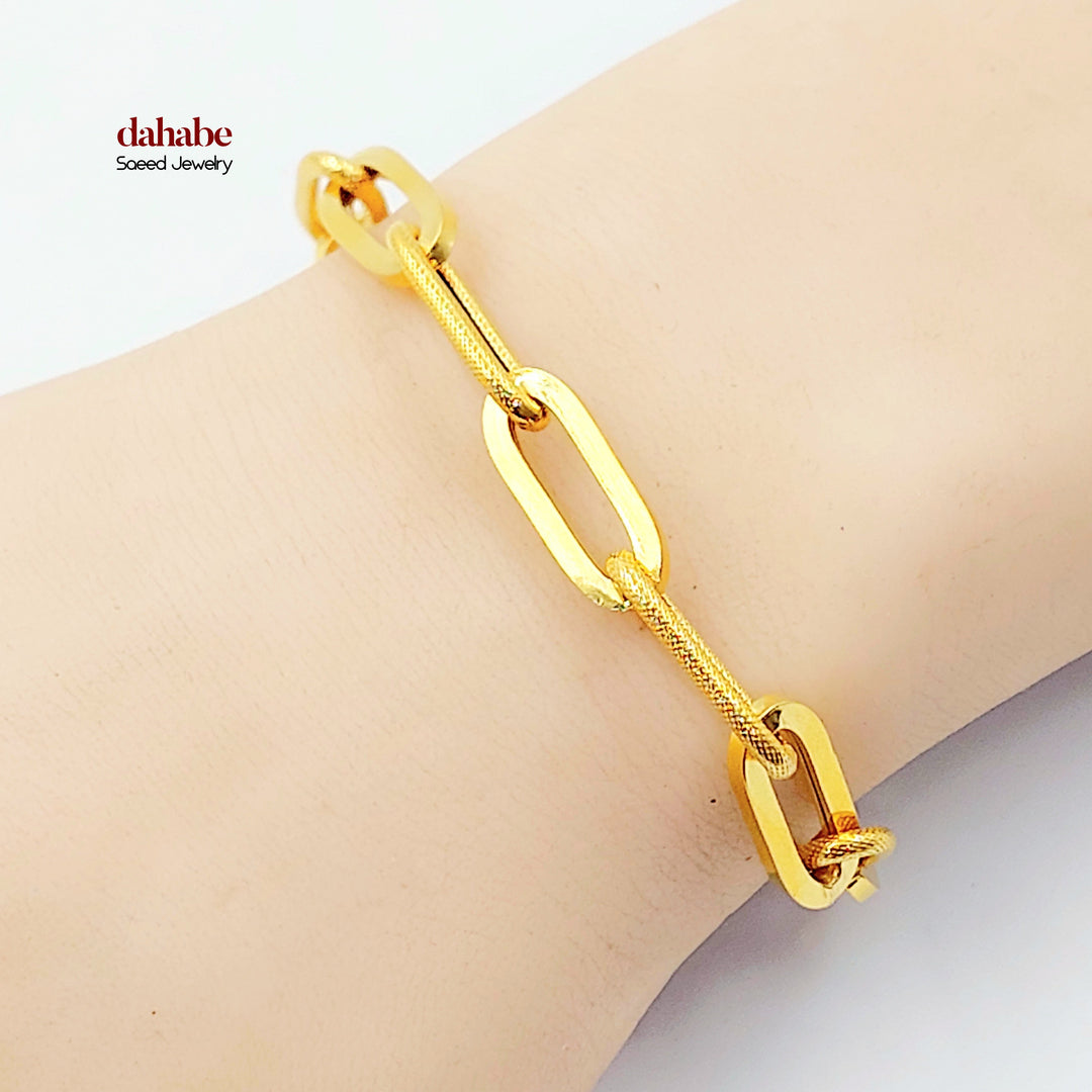 21K اسوارة بيبر كليب-مجوهرات الشيخ سعيد-Saeed Jewelry 