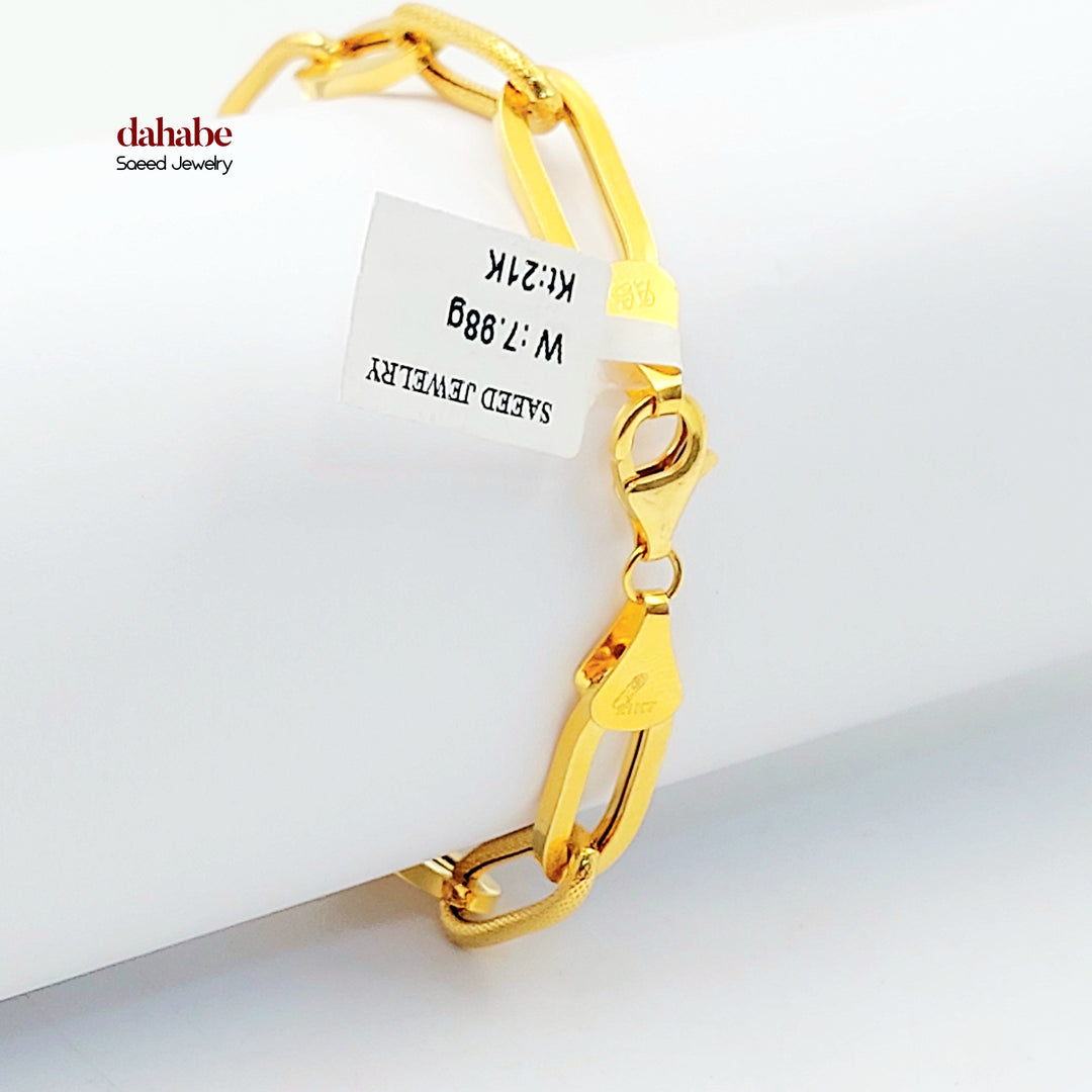 21K اسوارة بيبر كليب-مجوهرات الشيخ سعيد-Saeed Jewelry 