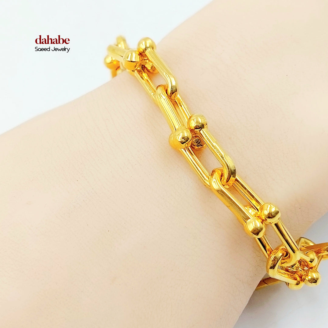 21K اسوارة بيبر كليب-مجوهرات الشيخ سعيد-Saeed Jewelry 