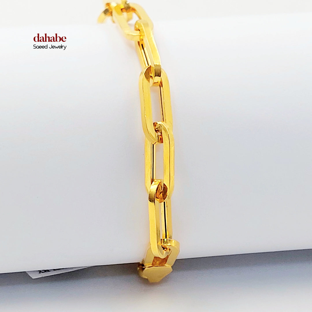 21K اسوارة بيبر كليب-مجوهرات الشيخ سعيد-Saeed Jewelry 