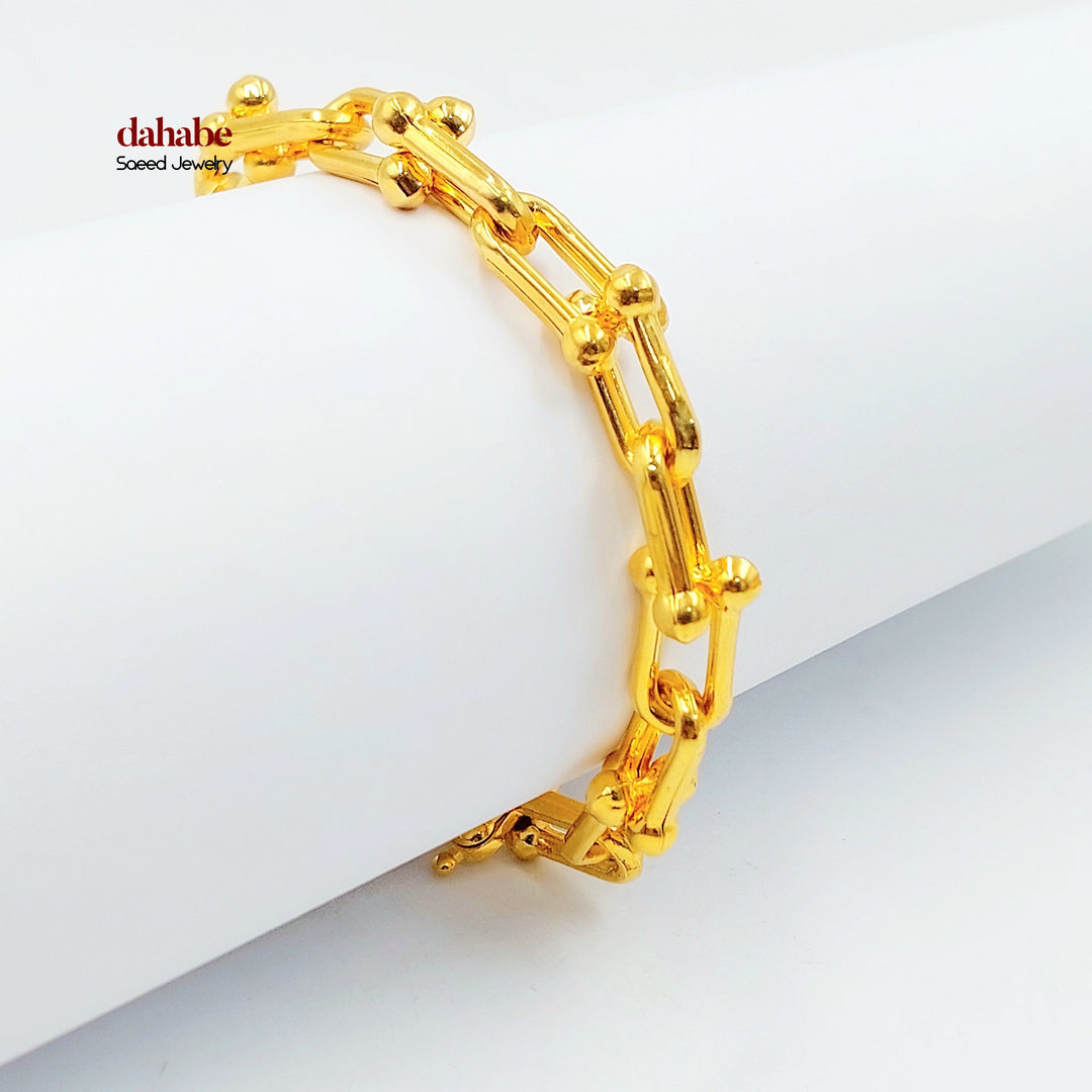 21K اسوارة بيبر كليب-مجوهرات الشيخ سعيد-Saeed Jewelry 