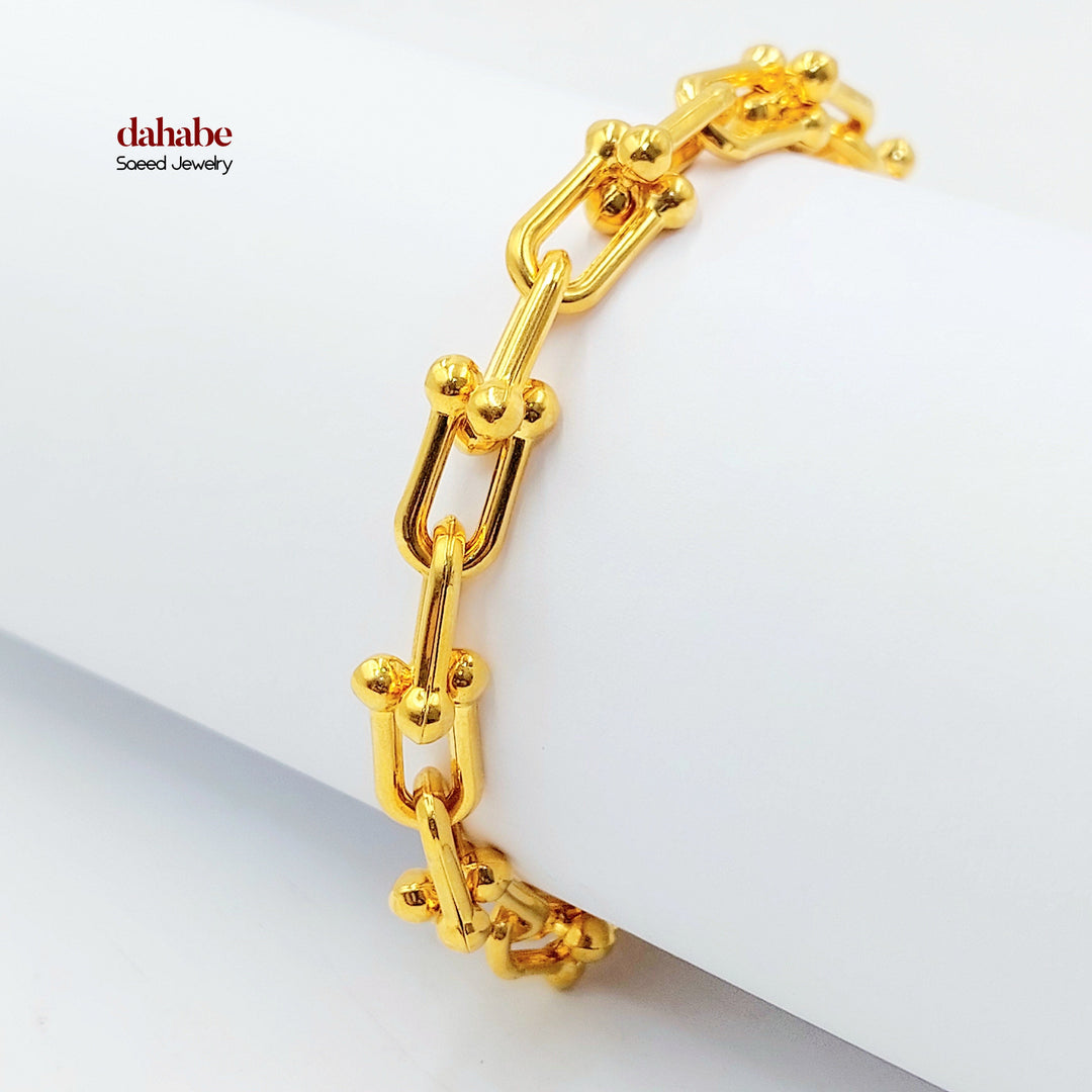 21K اسوارة بيبر كليب-مجوهرات الشيخ سعيد-Saeed Jewelry 