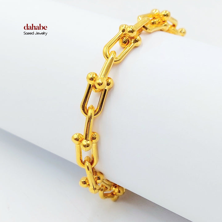 21K اسوارة بيبر كليب-مجوهرات الشيخ سعيد-Saeed Jewelry 