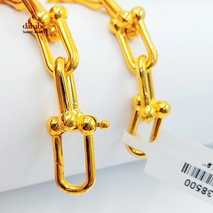 21K اسوارة بيبر كليب-مجوهرات الشيخ سعيد-Saeed Jewelry 