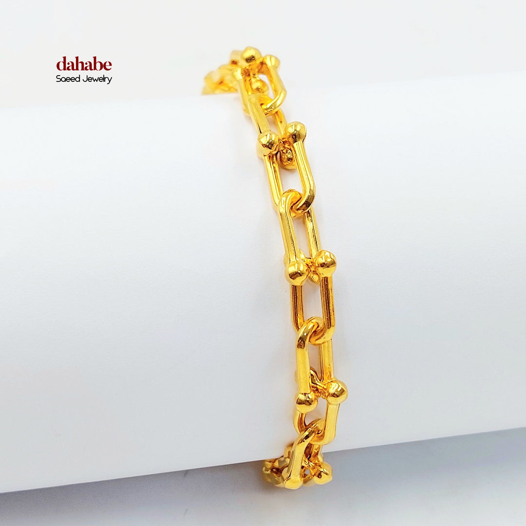 21K اسوارة بيبر كليب-مجوهرات الشيخ سعيد-Saeed Jewelry 