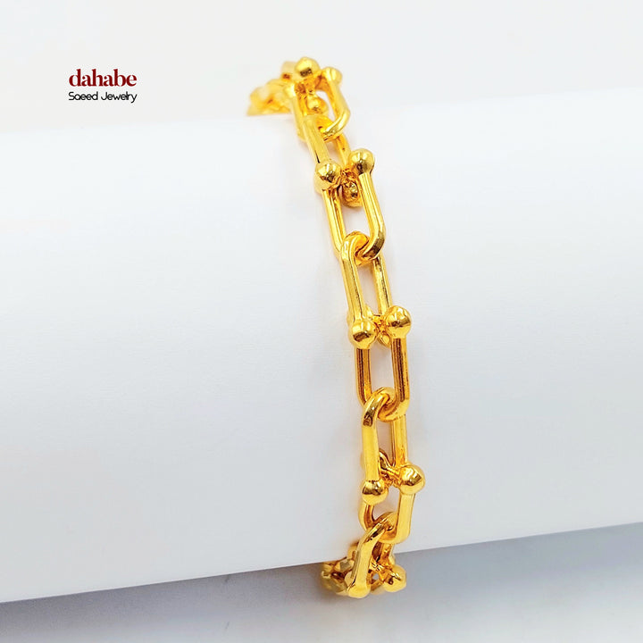 21K اسوارة بيبر كليب-مجوهرات الشيخ سعيد-Saeed Jewelry 