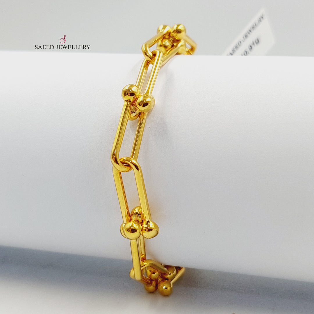 21K اسوارة بيبر كليب-مجوهرات الشيخ سعيد-Saeed Jewelry 