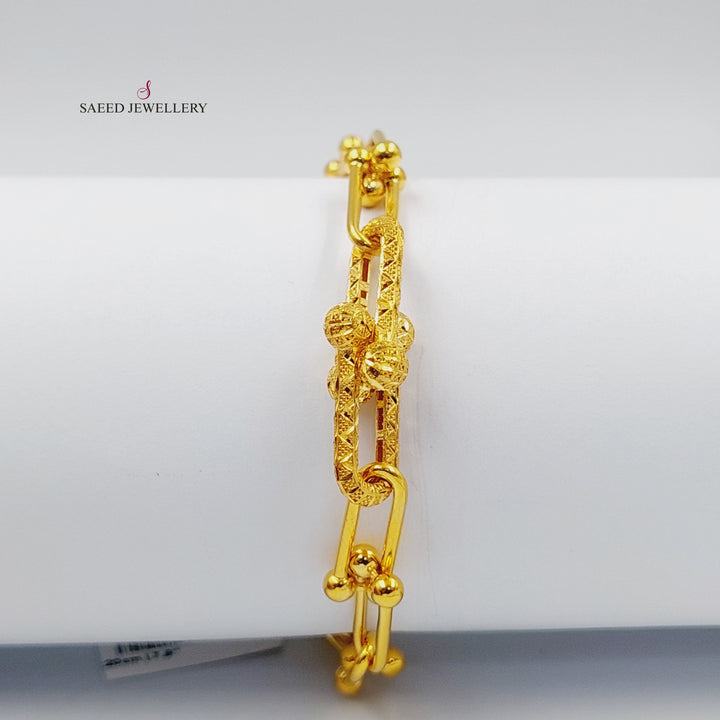 21K اسوارة بيبر كليب-مجوهرات الشيخ سعيد-Saeed Jewelry 