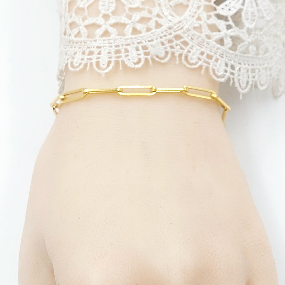 21K اسوارة بيبر كليب-مجوهرات الشيخ سعيد-Saeed Jewelry 