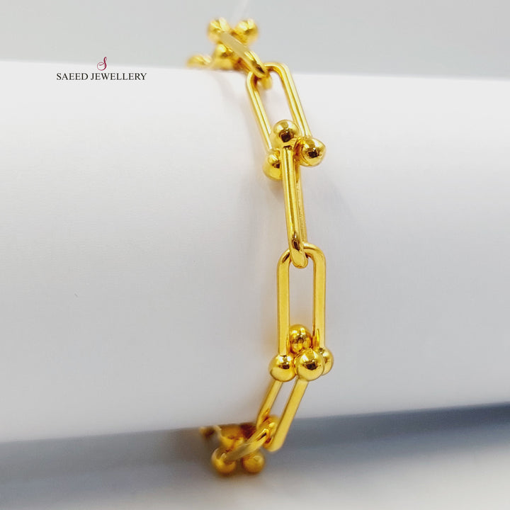 21K اسوارة بيبر كليب-مجوهرات الشيخ سعيد-Saeed Jewelry 