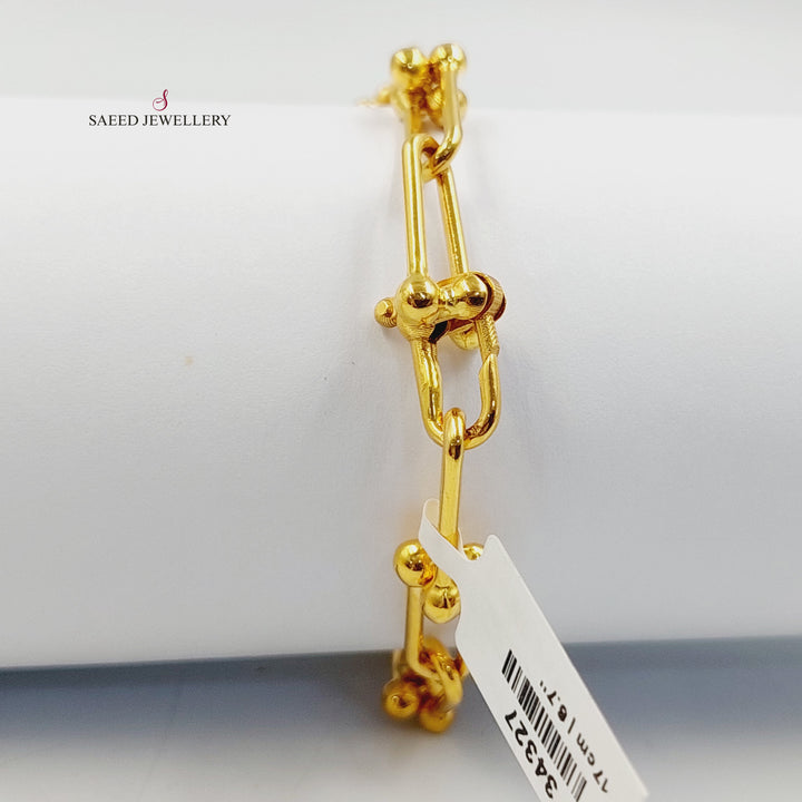 21K اسوارة بيبر كليب-مجوهرات الشيخ سعيد-Saeed Jewelry 