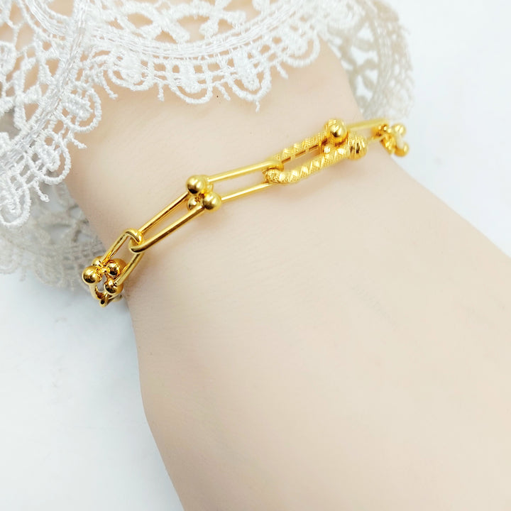 21K اسوارة بيبر كليب-مجوهرات الشيخ سعيد-Saeed Jewelry 