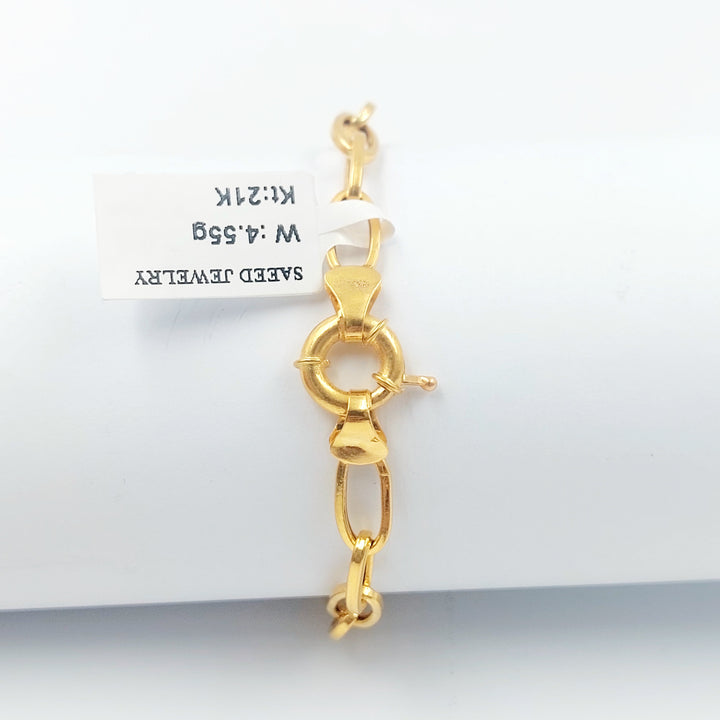 21K اسوارة بيبر كليب-مجوهرات الشيخ سعيد-Saeed Jewelry 