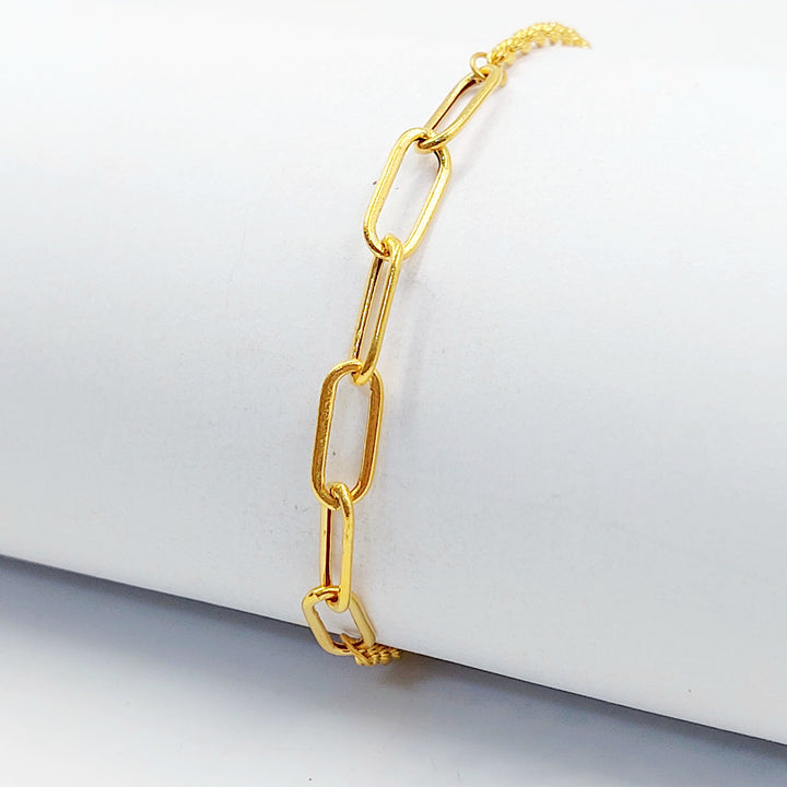 21K اسوارة بيبر كليب-مجوهرات الشيخ سعيد-Saeed Jewelry 