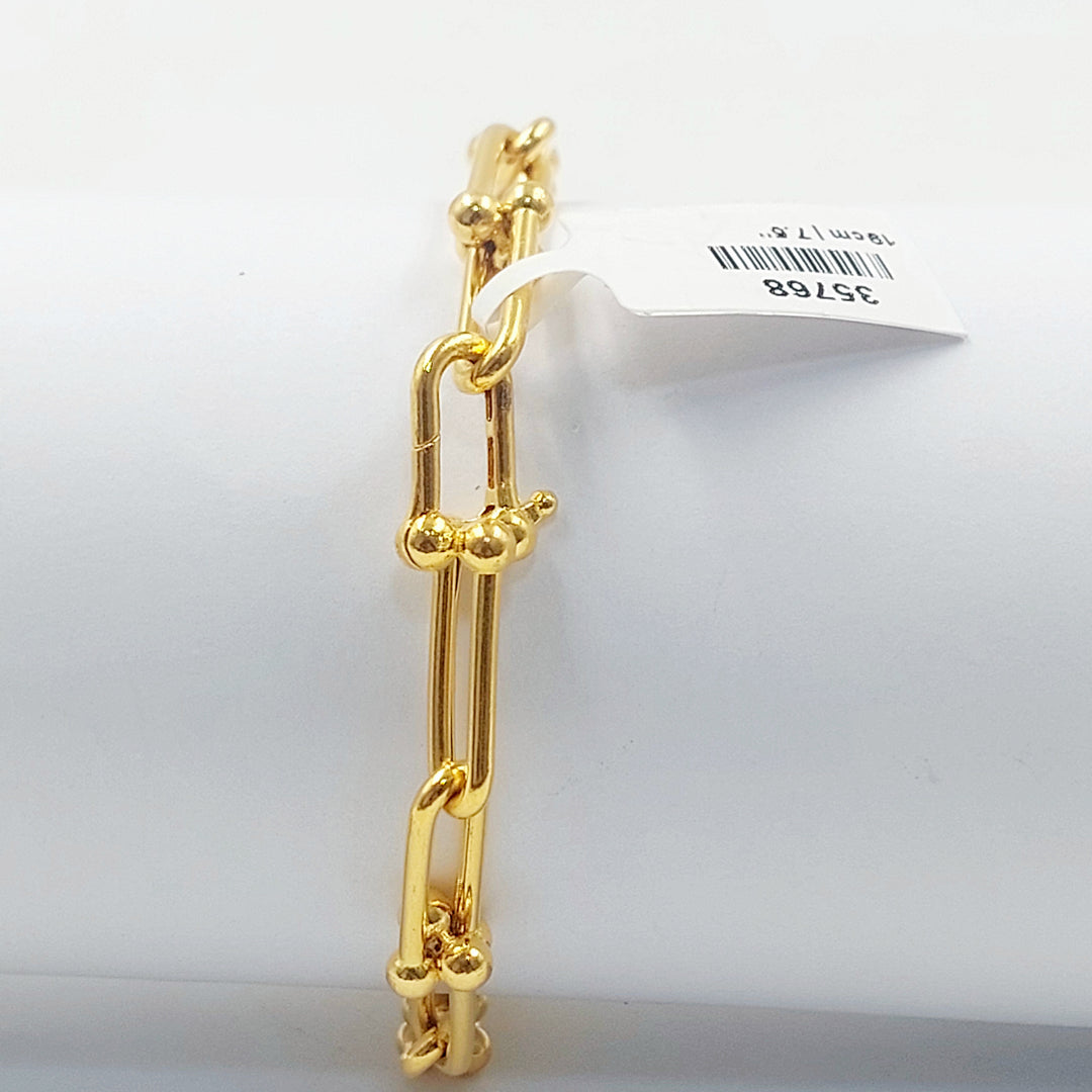 21K اسوارة بيبر كليب-مجوهرات الشيخ سعيد-Saeed Jewelry 