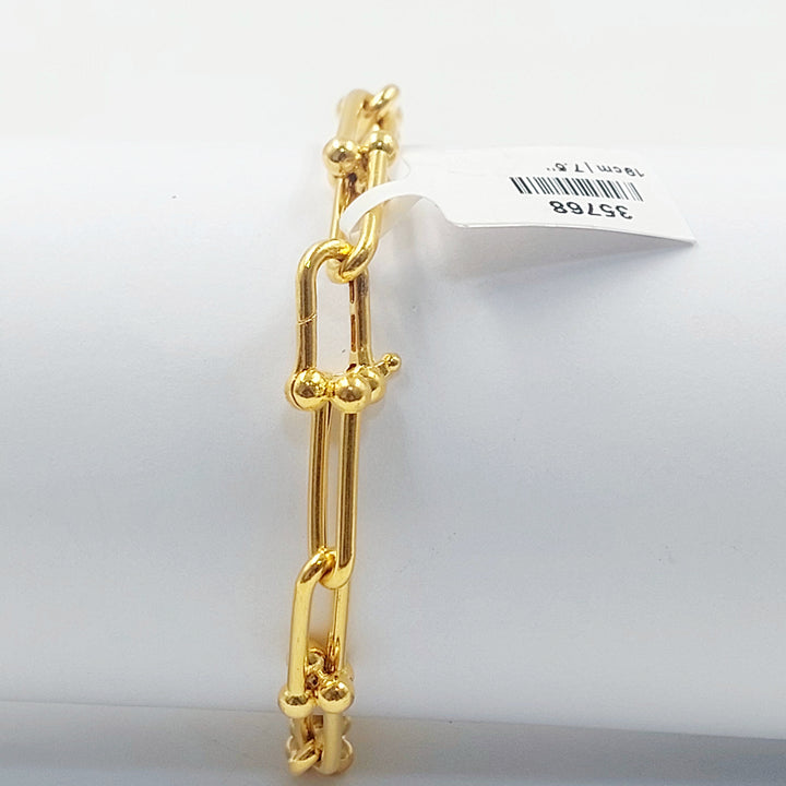 21K اسوارة بيبر كليب-مجوهرات الشيخ سعيد-Saeed Jewelry 