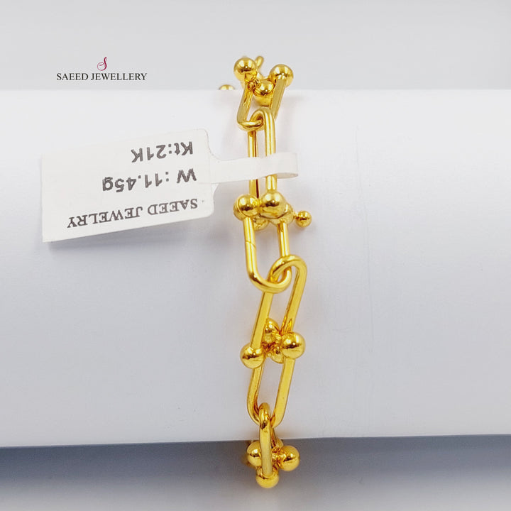 21K اسوارة بيبر كليب-مجوهرات الشيخ سعيد-Saeed Jewelry 