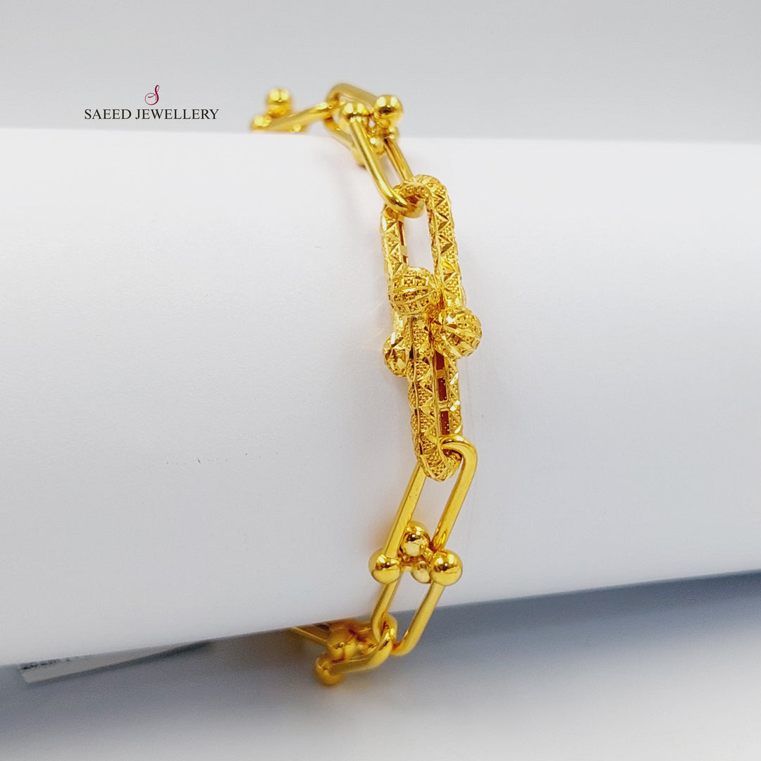 21K اسوارة بيبر كليب-مجوهرات الشيخ سعيد-Saeed Jewelry 