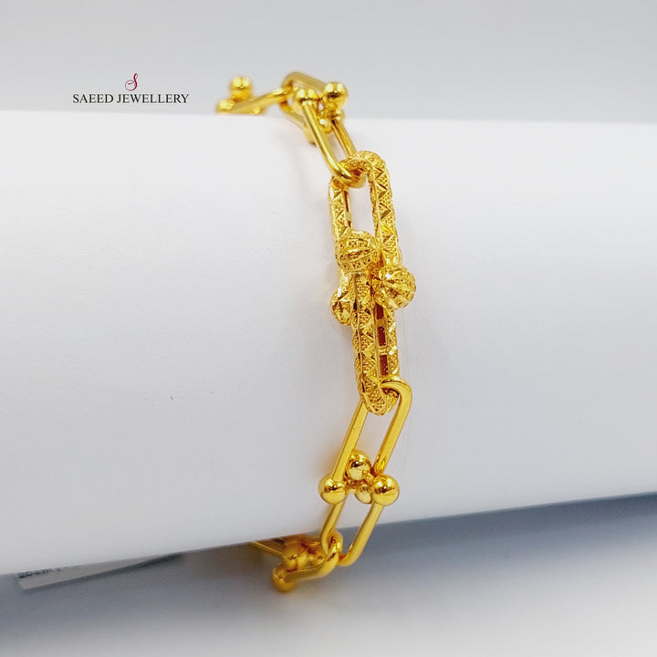 21K اسوارة بيبر كليب-مجوهرات الشيخ سعيد-Saeed Jewelry 