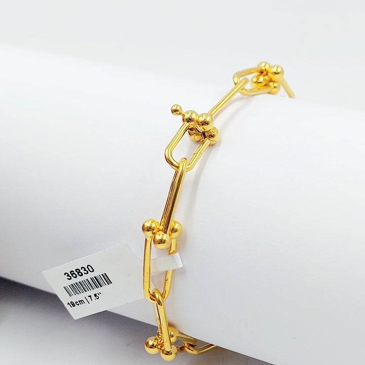 21K اسوارة بيبر كليب-مجوهرات الشيخ سعيد-Saeed Jewelry 