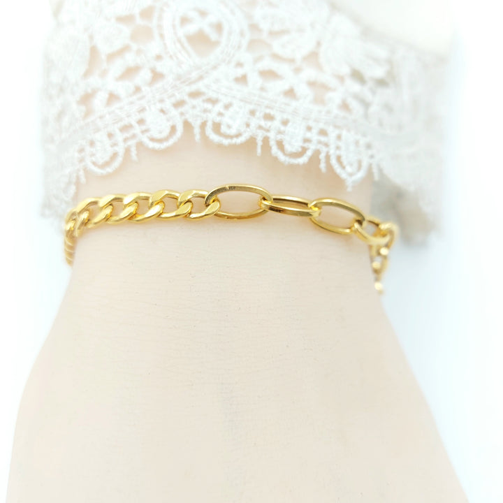 21K اسوارة بيبر كليب-مجوهرات الشيخ سعيد-Saeed Jewelry 