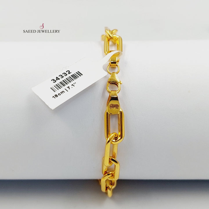 21K اسوارة بيبر كليب-مجوهرات الشيخ سعيد-Saeed Jewelry 