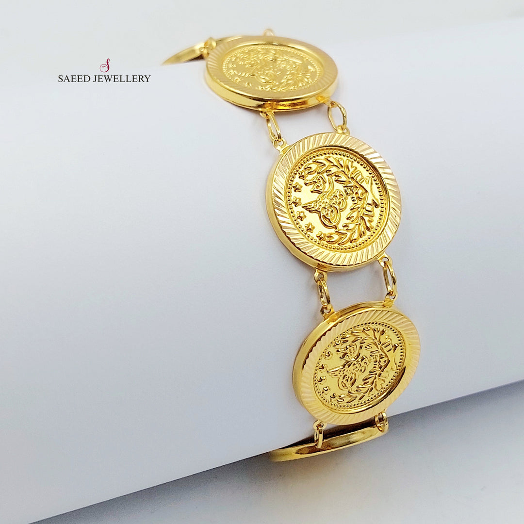 21K اسوارة رشادي قشرة-مجوهرات الشيخ سعيد-Saeed Jewelry 