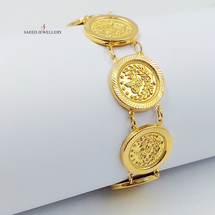 21K اسوارة رشادي قشرة-مجوهرات الشيخ سعيد-Saeed Jewelry 