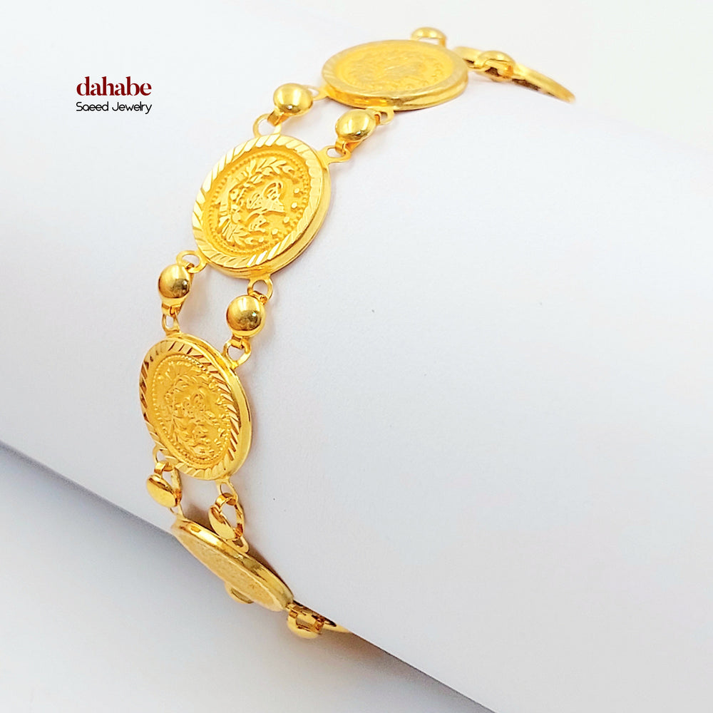 21K اسوارة رشادي قشرة-مجوهرات الشيخ سعيد-Saeed Jewelry 