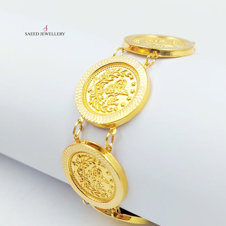 21K اسوارة رشادي قشرة-مجوهرات الشيخ سعيد-Saeed Jewelry 