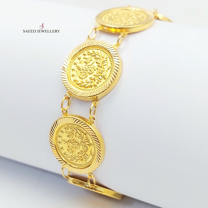 21K اسوارة رشادي قشرة-مجوهرات الشيخ سعيد-Saeed Jewelry 