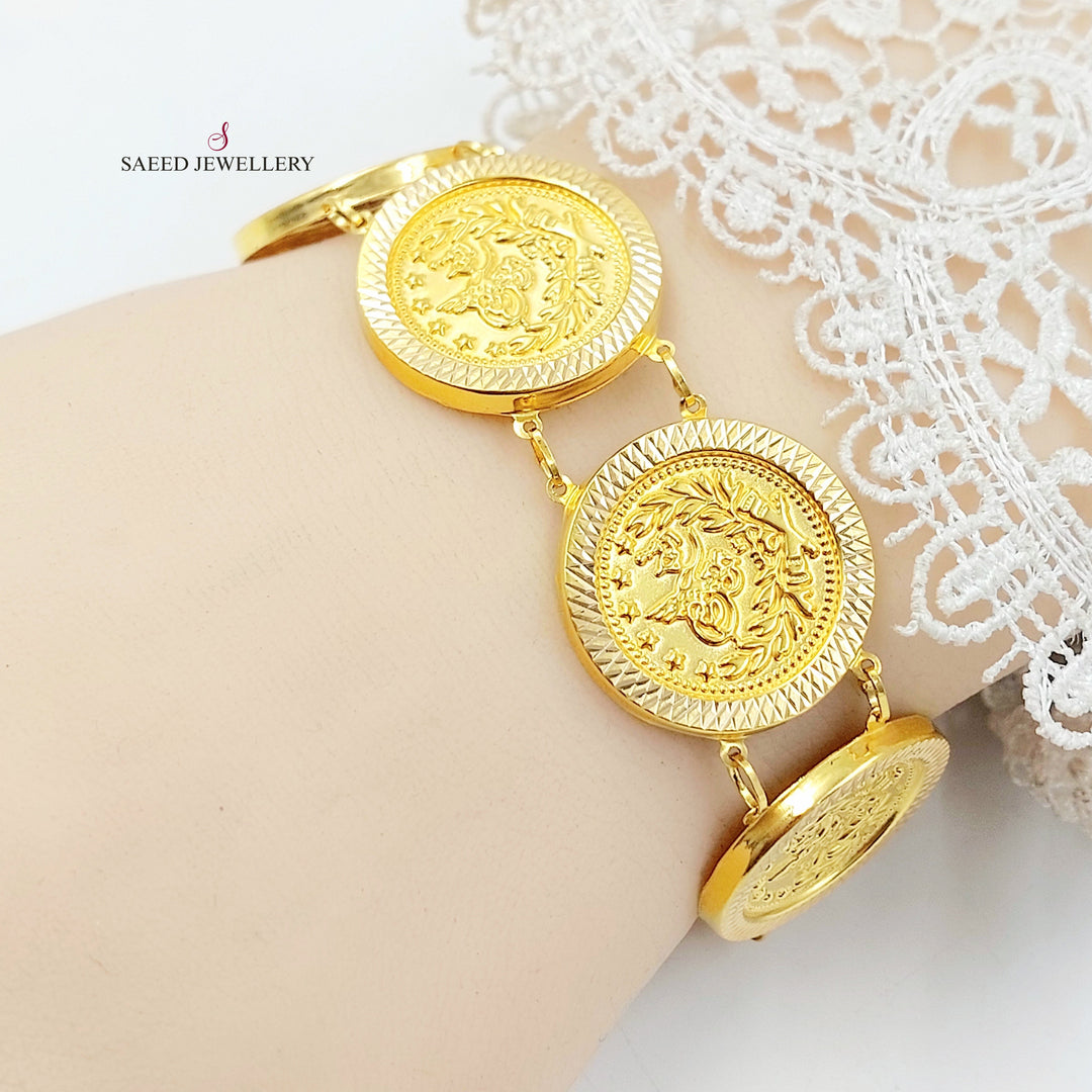 21K اسوارة رشادي قشرة-مجوهرات الشيخ سعيد-Saeed Jewelry 