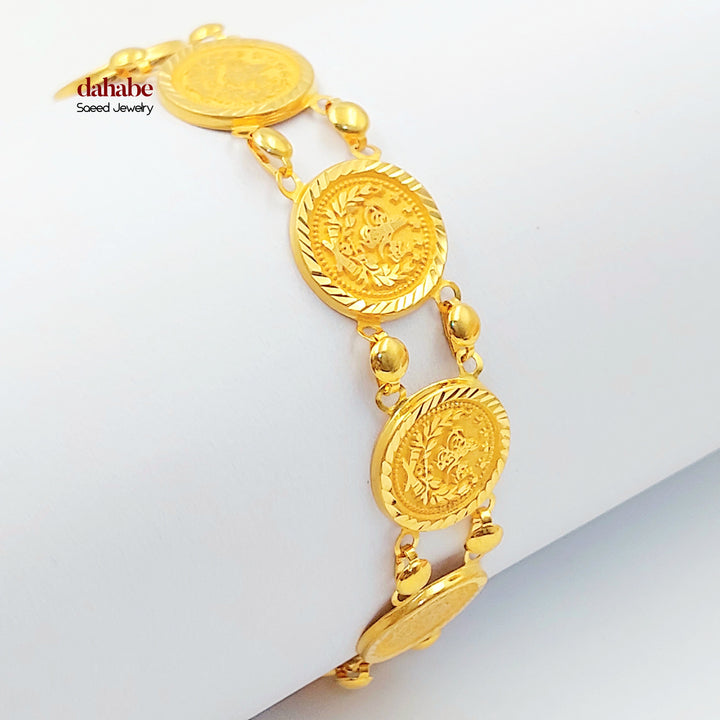 21K اسوارة رشادي قشرة-مجوهرات الشيخ سعيد-Saeed Jewelry 