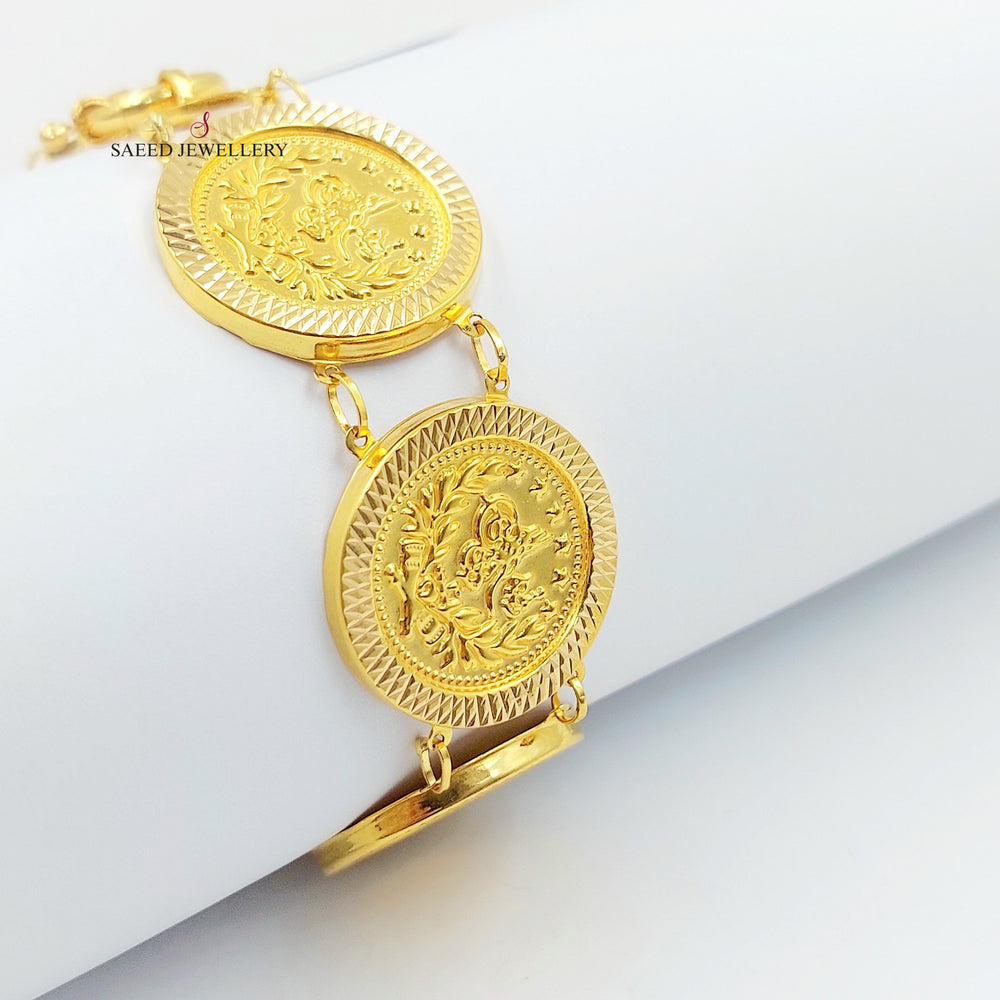 21K اسوارة رشادي قشرة-مجوهرات الشيخ سعيد-Saeed Jewelry 