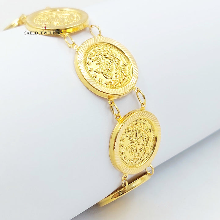 21K اسوارة رشادي قشرة-مجوهرات الشيخ سعيد-Saeed Jewelry 