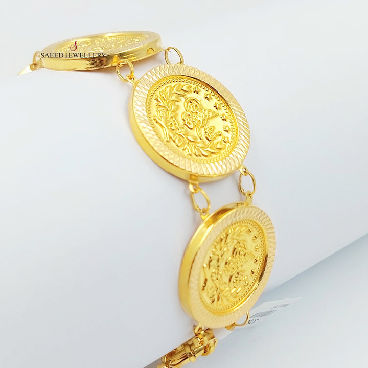 21K اسوارة رشادي قشرة-مجوهرات الشيخ سعيد-Saeed Jewelry 
