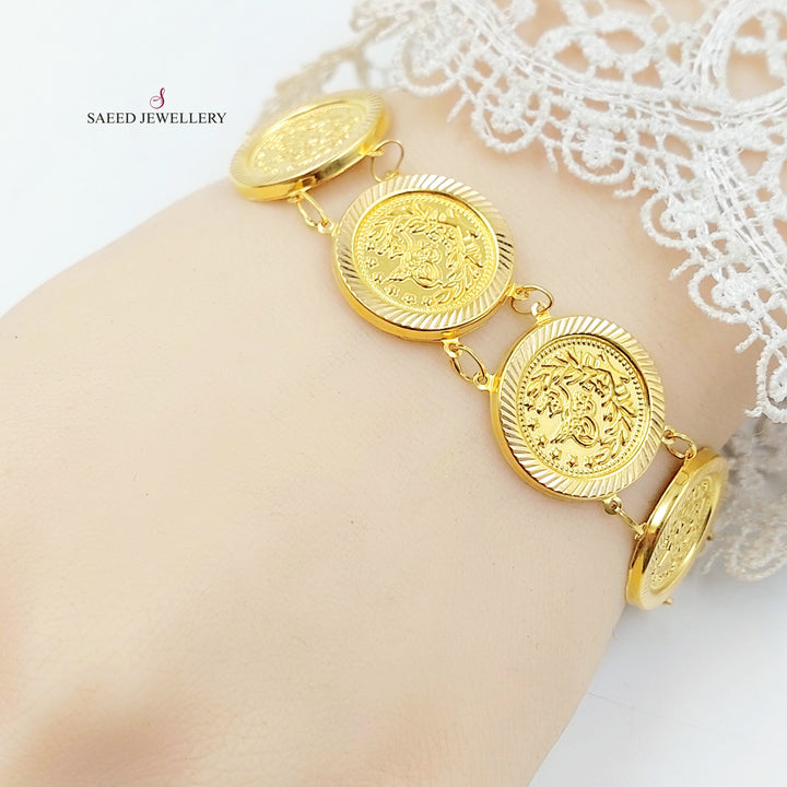 21K اسوارة رشادي قشرة-مجوهرات الشيخ سعيد-Saeed Jewelry 