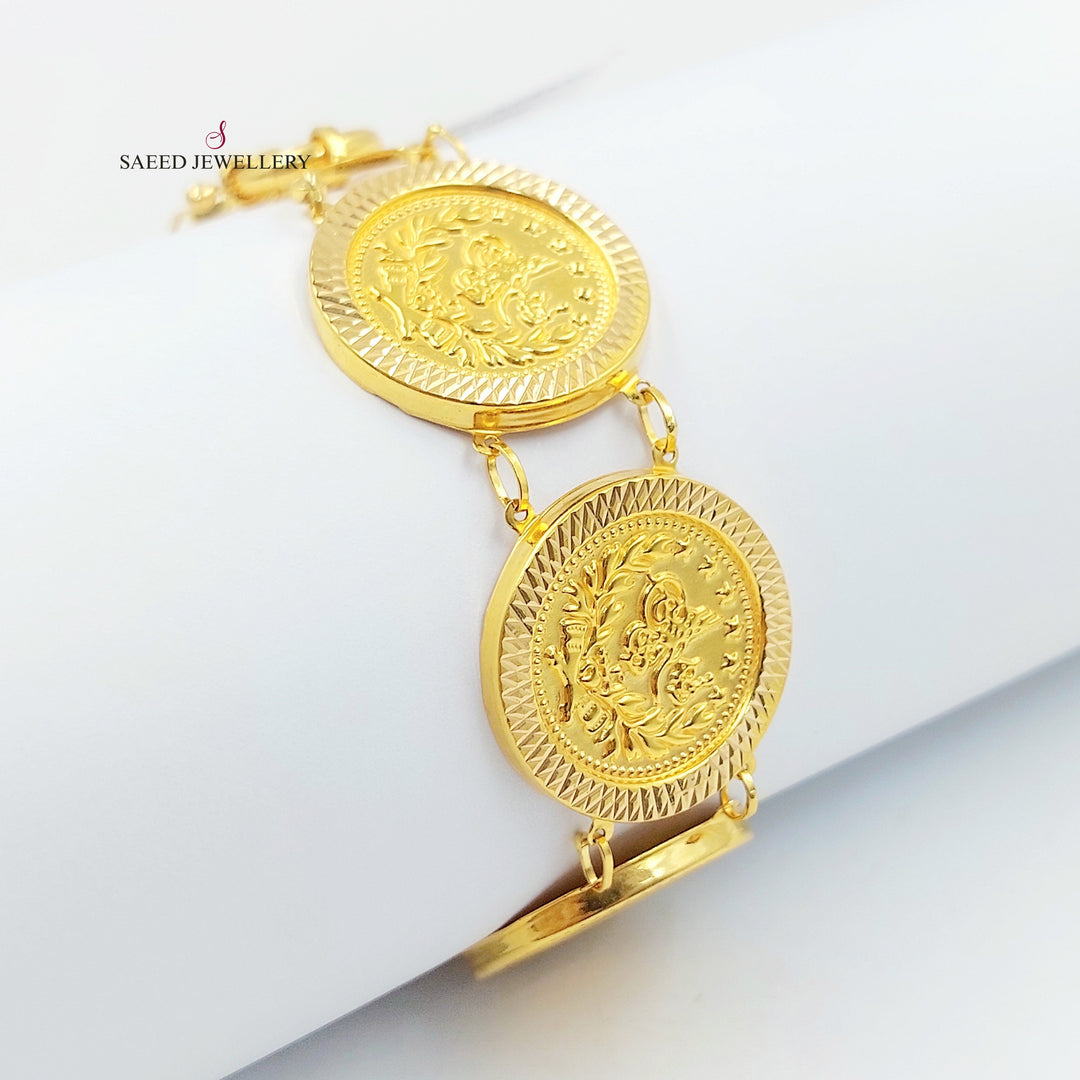 21K اسوارة رشادي قشرة-مجوهرات الشيخ سعيد-Saeed Jewelry 