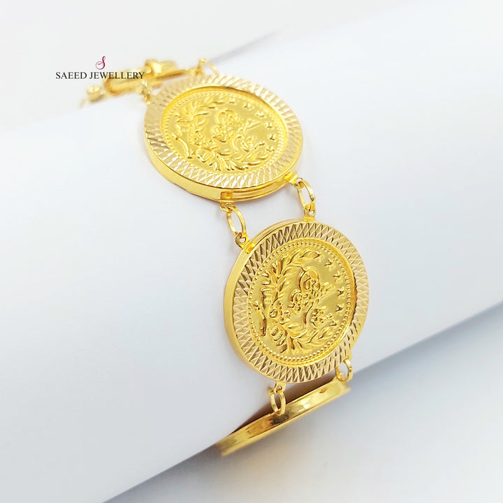 21K اسوارة رشادي قشرة-مجوهرات الشيخ سعيد-Saeed Jewelry 