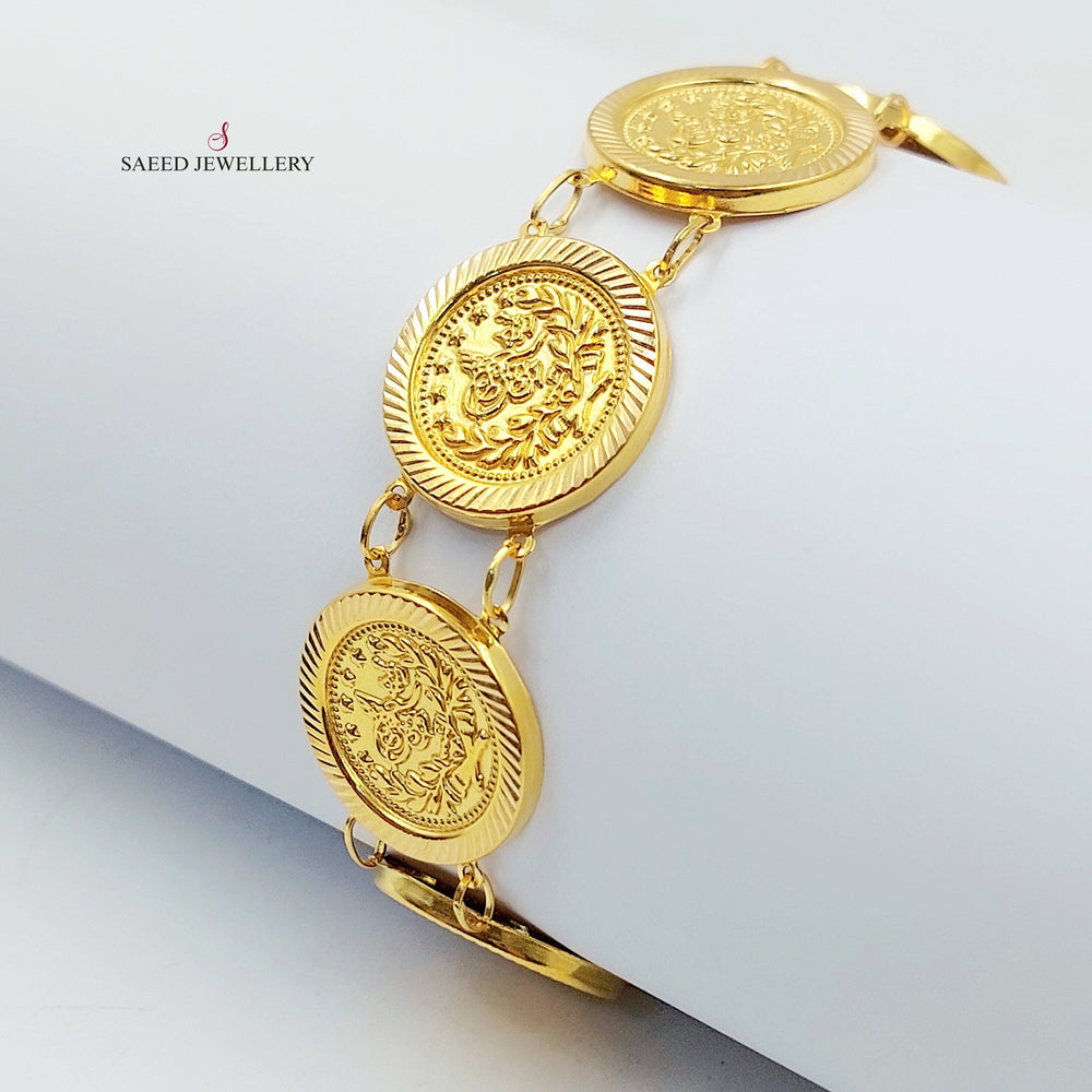 21K اسوارة رشادي قشرة-مجوهرات الشيخ سعيد-Saeed Jewelry 