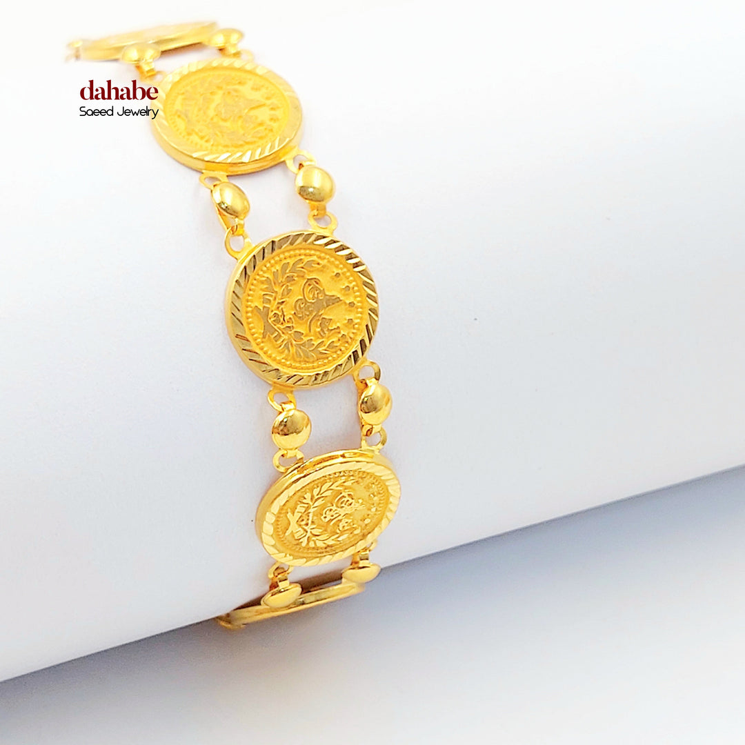 21K اسوارة رشادي قشرة-مجوهرات الشيخ سعيد-Saeed Jewelry 