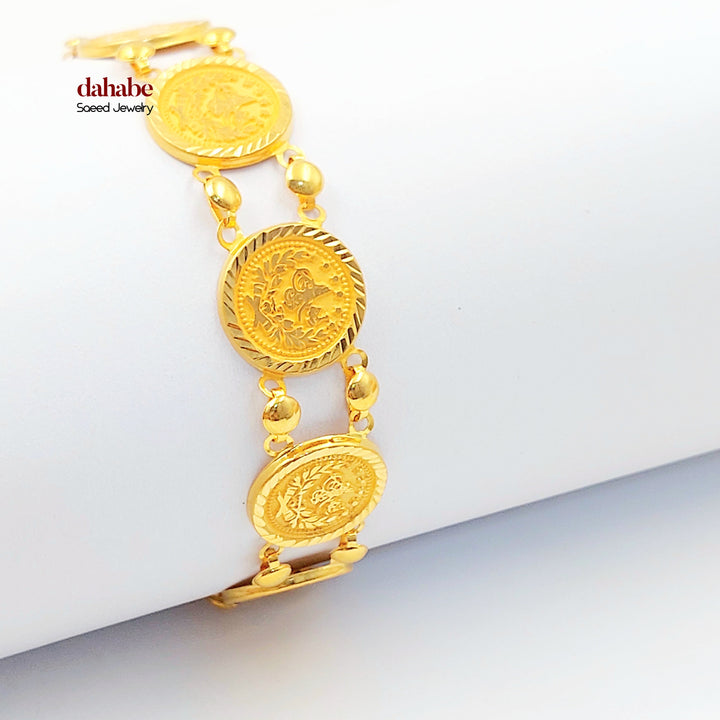 21K اسوارة رشادي قشرة-مجوهرات الشيخ سعيد-Saeed Jewelry 