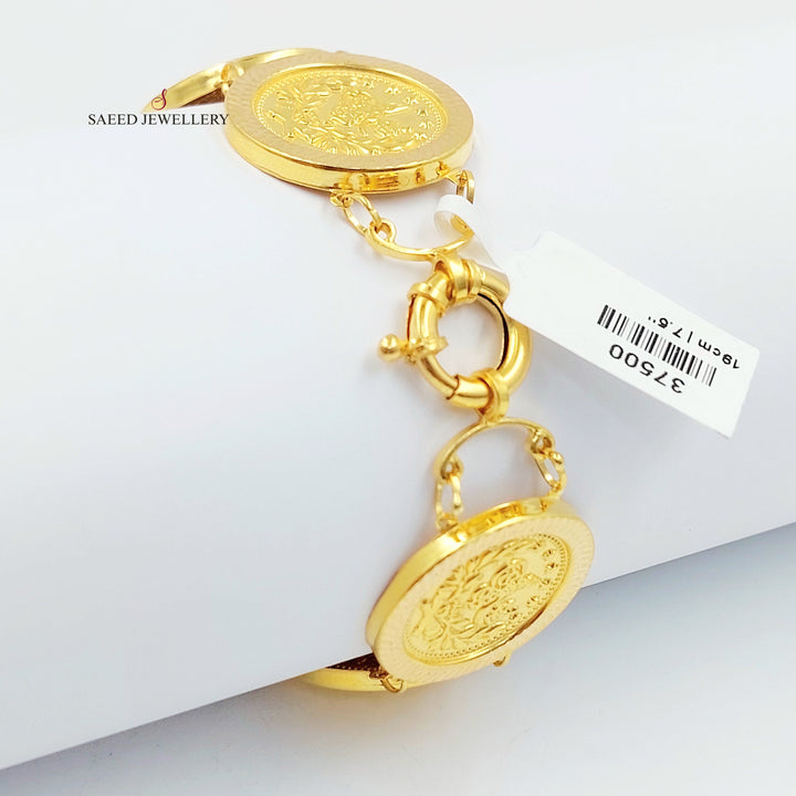 21K اسوارة رشادي قشرة-مجوهرات الشيخ سعيد-Saeed Jewelry 