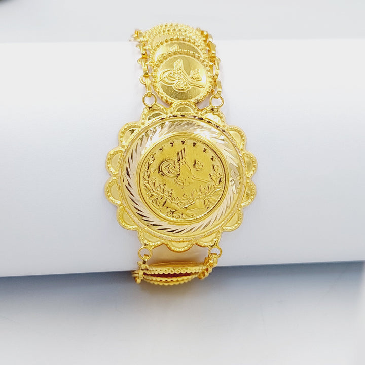 21K اسوارة اثمان قشرة-مجوهرات الشيخ سعيد-Saeed Jewelry 