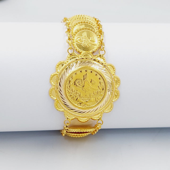 21K اسوارة اثمان قشرة-مجوهرات الشيخ سعيد-Saeed Jewelry 