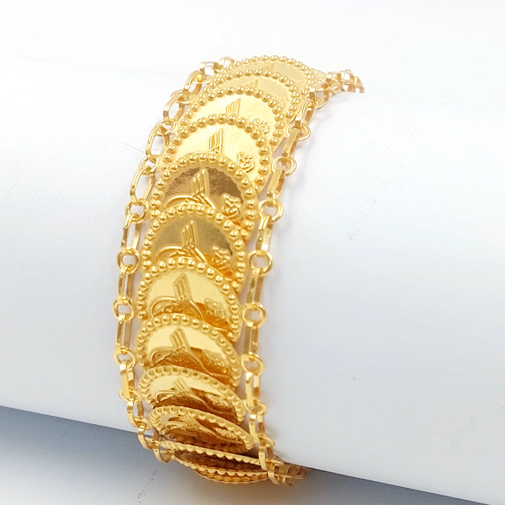 21K اسوارة اثمان قشرة-مجوهرات الشيخ سعيد-Saeed Jewelry 