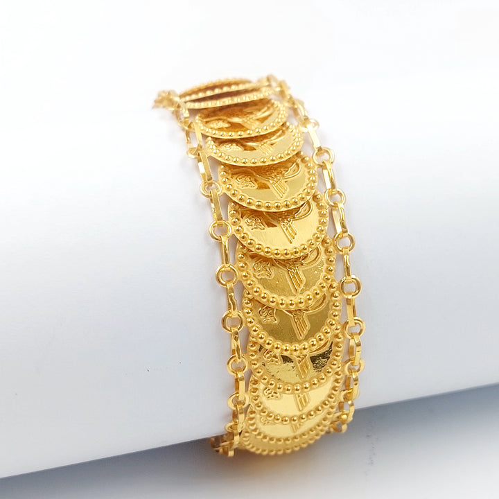 21K اسوارة اثمان قشرة-مجوهرات الشيخ سعيد-Saeed Jewelry 