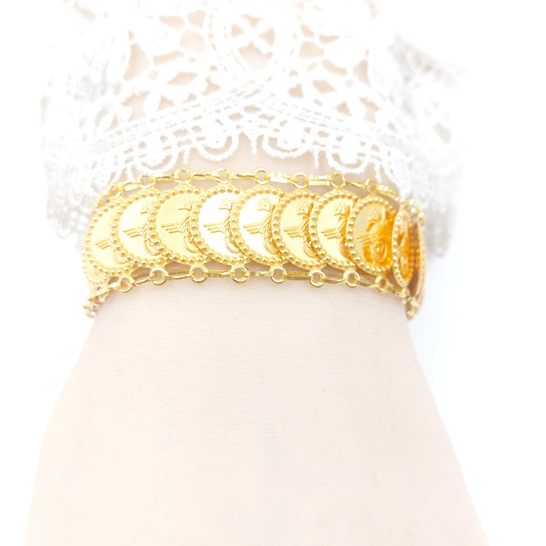 21K اسوارة اثمان قشرة-مجوهرات الشيخ سعيد-Saeed Jewelry 