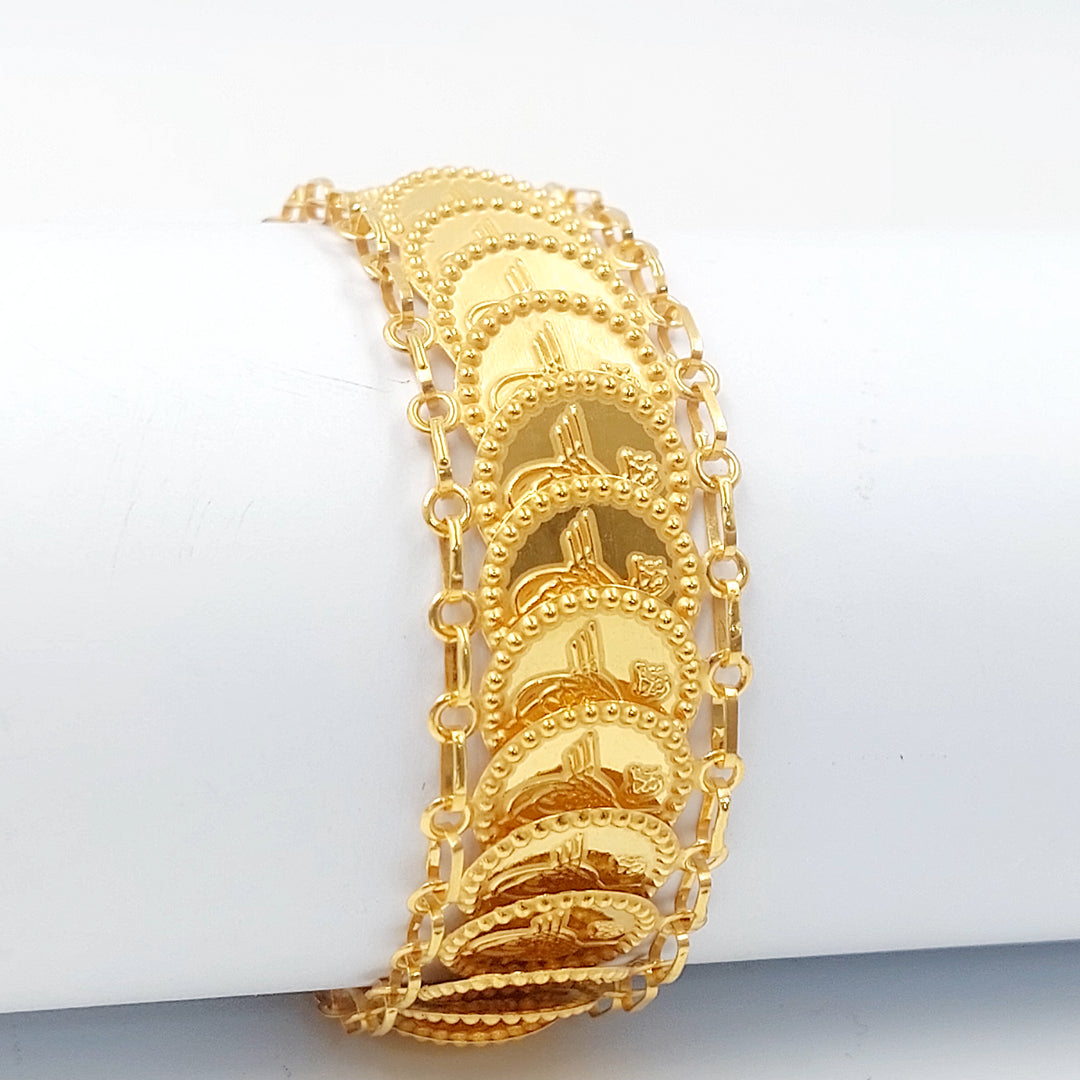 21K اسوارة اثمان قشرة-مجوهرات الشيخ سعيد-Saeed Jewelry 