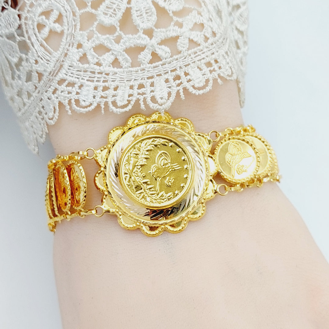 21K اسوارة اثمان قشرة-مجوهرات الشيخ سعيد-Saeed Jewelry 